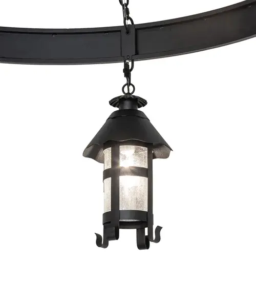 66" Wide Rutland 6 Lantern Chandelier - Image 9