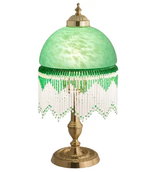 Every Meyda Tiffany item is a unique handcrafted work of art. Natural variations in the wide array of materials that we use to create each Meyda product make every item a masterpiece of its own. Photographs are a general representation of the product. Colors and designs will vary. Collection: Roussillon Finish: Cafe-Noir Glass: Green,Gold Width: 8.00" Height: 15.00" Length: 8.00" Weight: 3.50 lb Number of Bulbs: 1 Maximum Wattage: 60.00 W Bulb Type: A19 Bulb Base: E26 Light Source: Halogen Material: Brass Country of Origin: CHINA Safety Listing: Dry Safety Rating: Dry