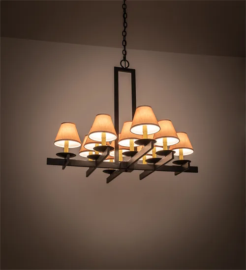 36" Wide Dante 12 Light Chandelier