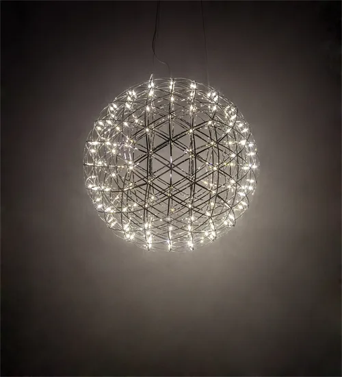 35" Wide Geosphere Pendant