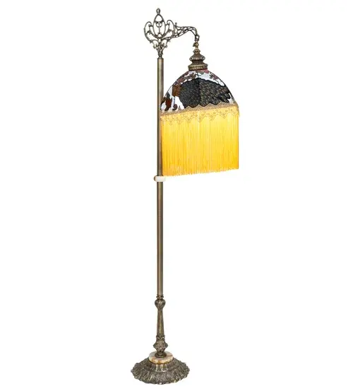 72" High Peacock Bridge Arm Floor Lamp - alternate view