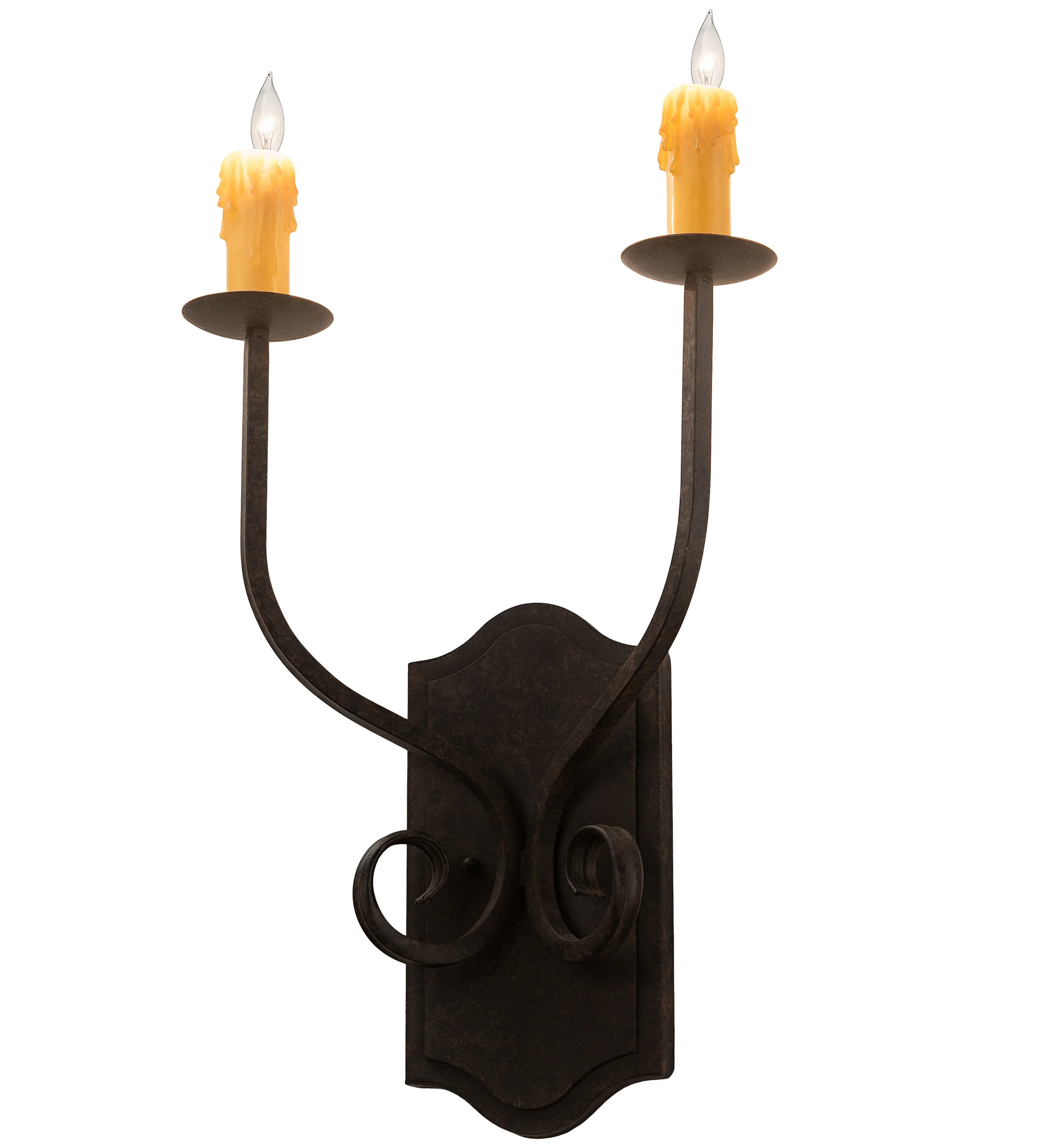 Samuel Two Light Wall Sconce in Coffee Bean