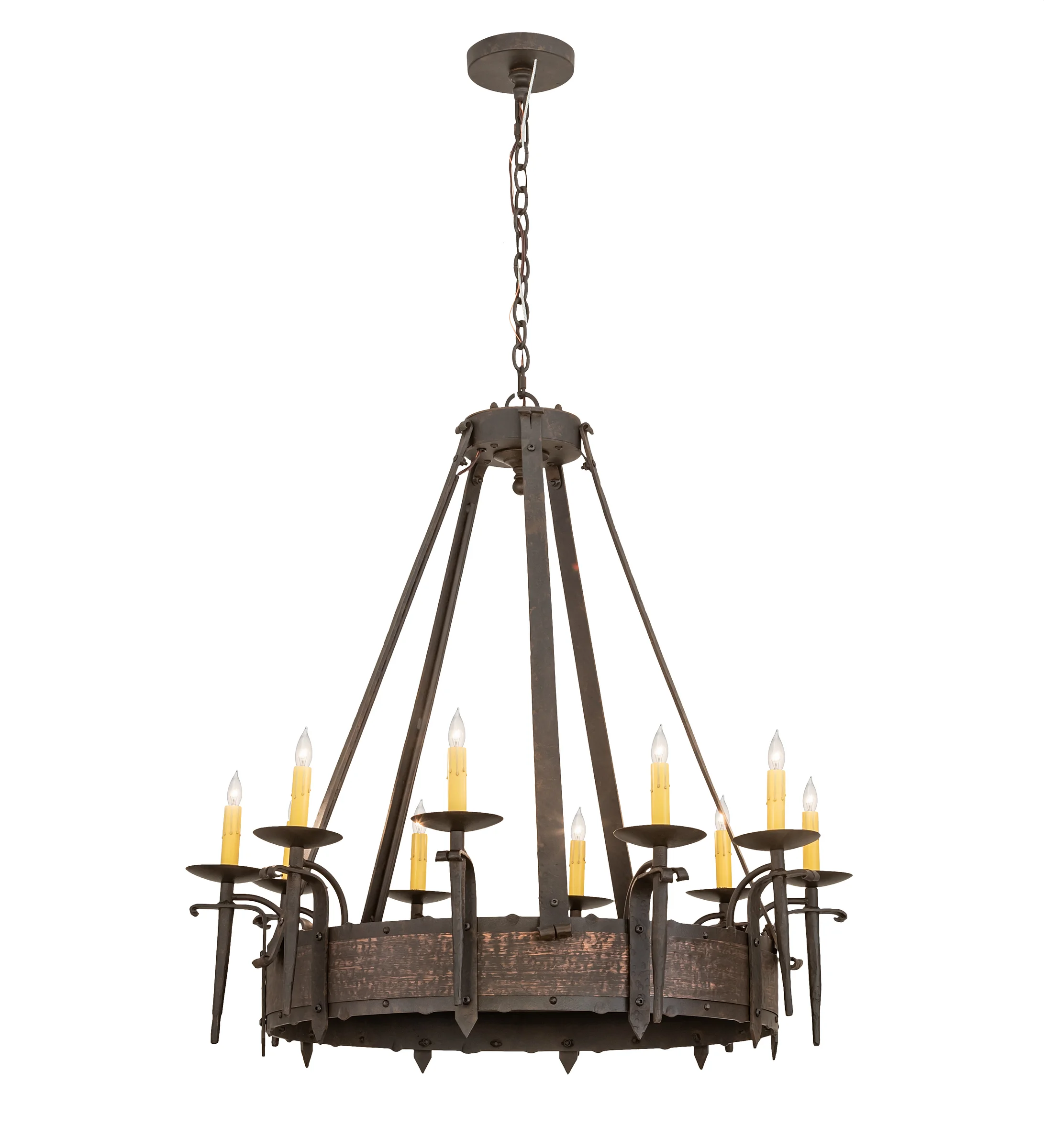 35" Wide Costello 10 Light Chandelier