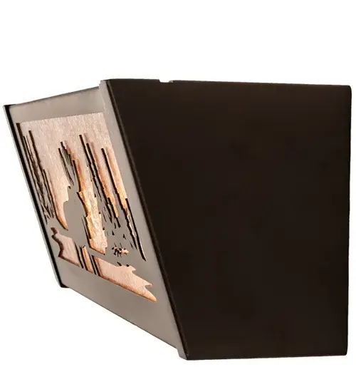 16" Wide Moose at Lake Vanity Light - Image 7