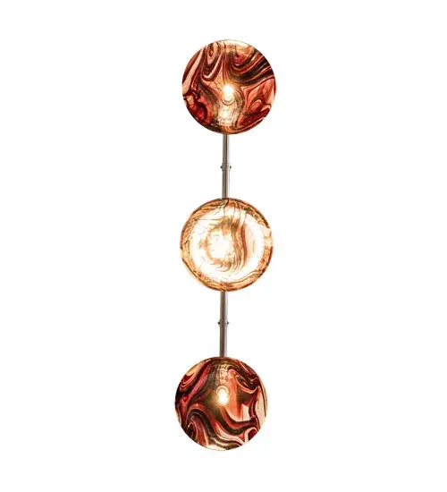 70" Long Deco Ball 3 Light Cabernet Swirl Island Pendant - Image 8