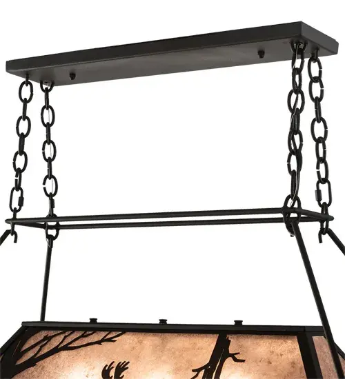 40" Long Moose at Lake 3 Light Pot Rack - Image 10