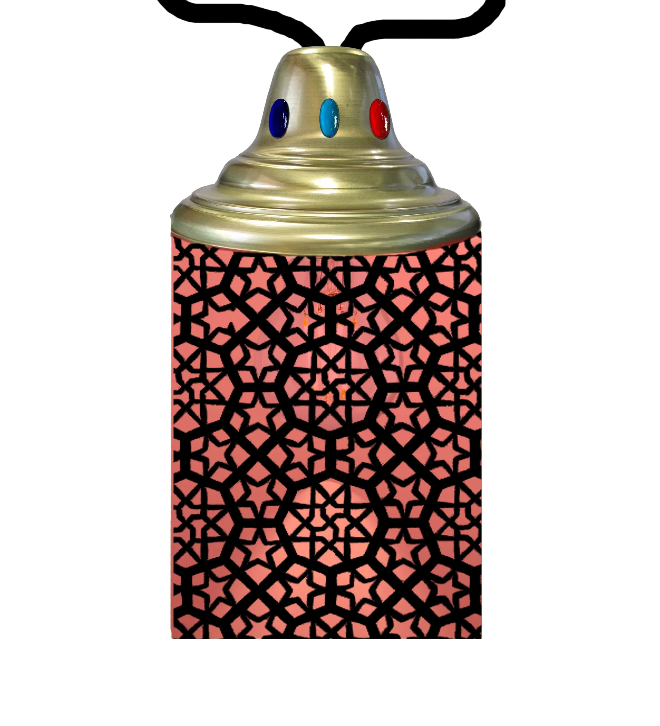 Tortola One Light Lantern in Craftsman Brown