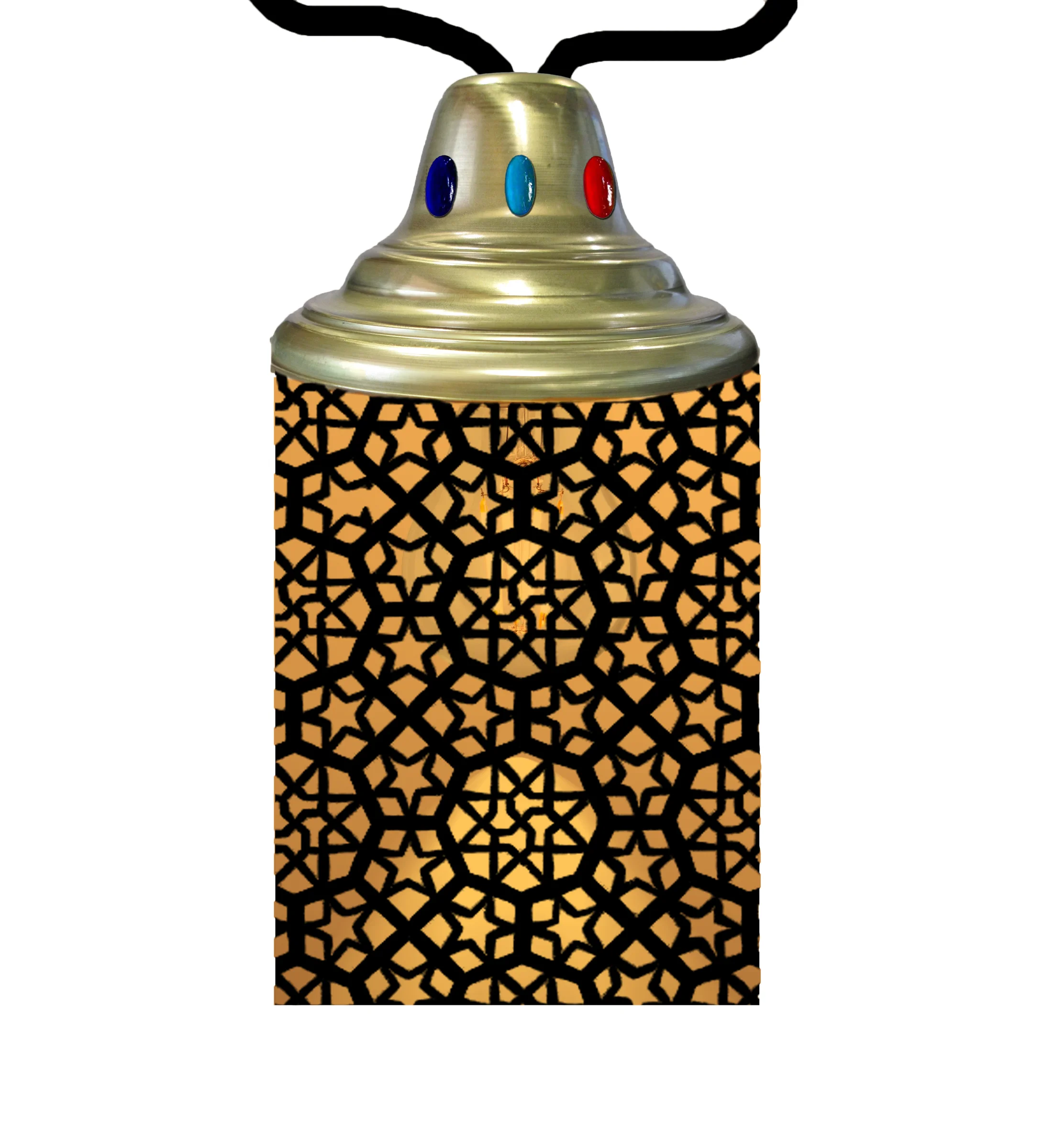 Tortola One Light Lantern in Craftsman Brown
