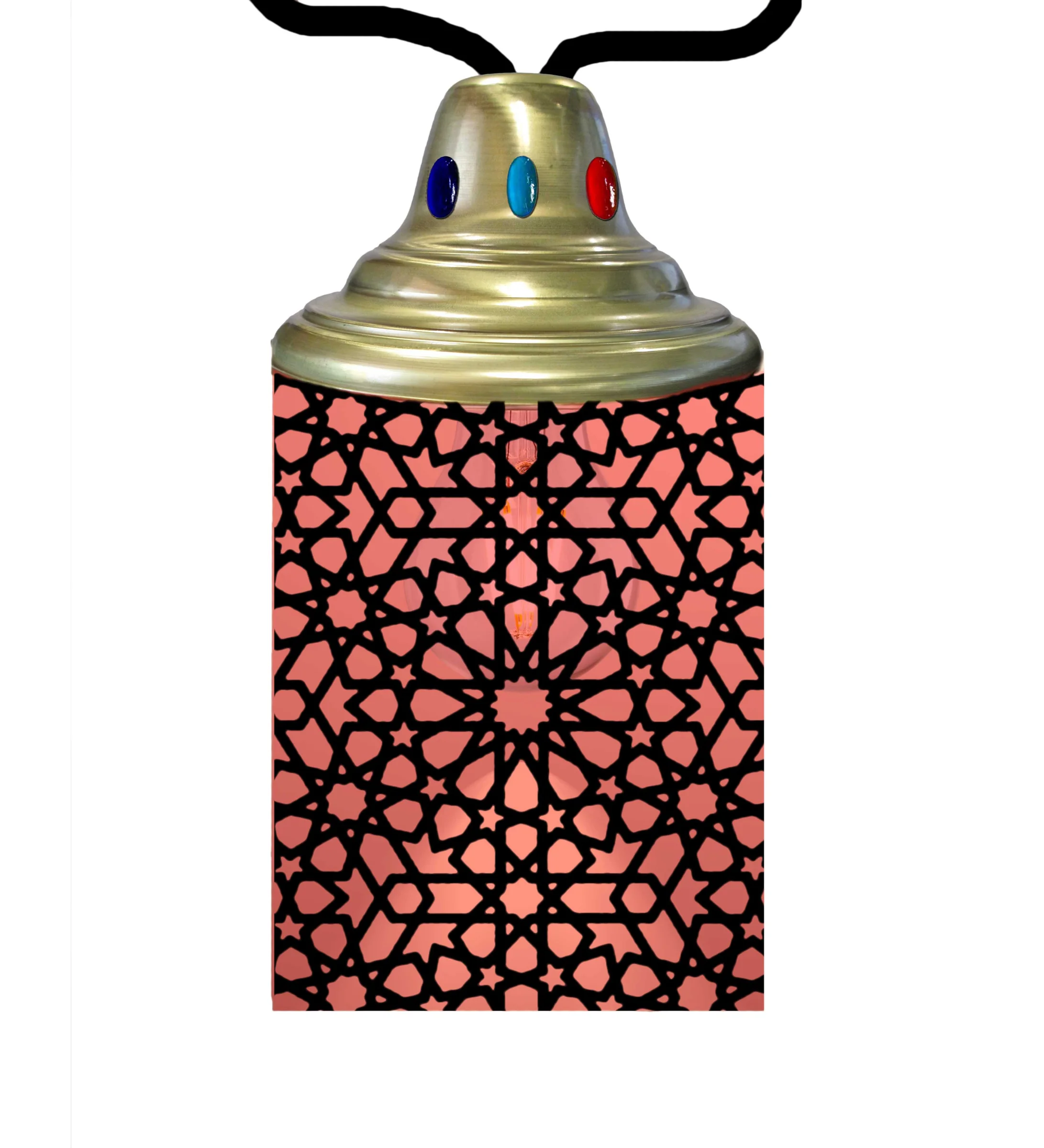 Tortola One Light Lantern in Craftsman Brown