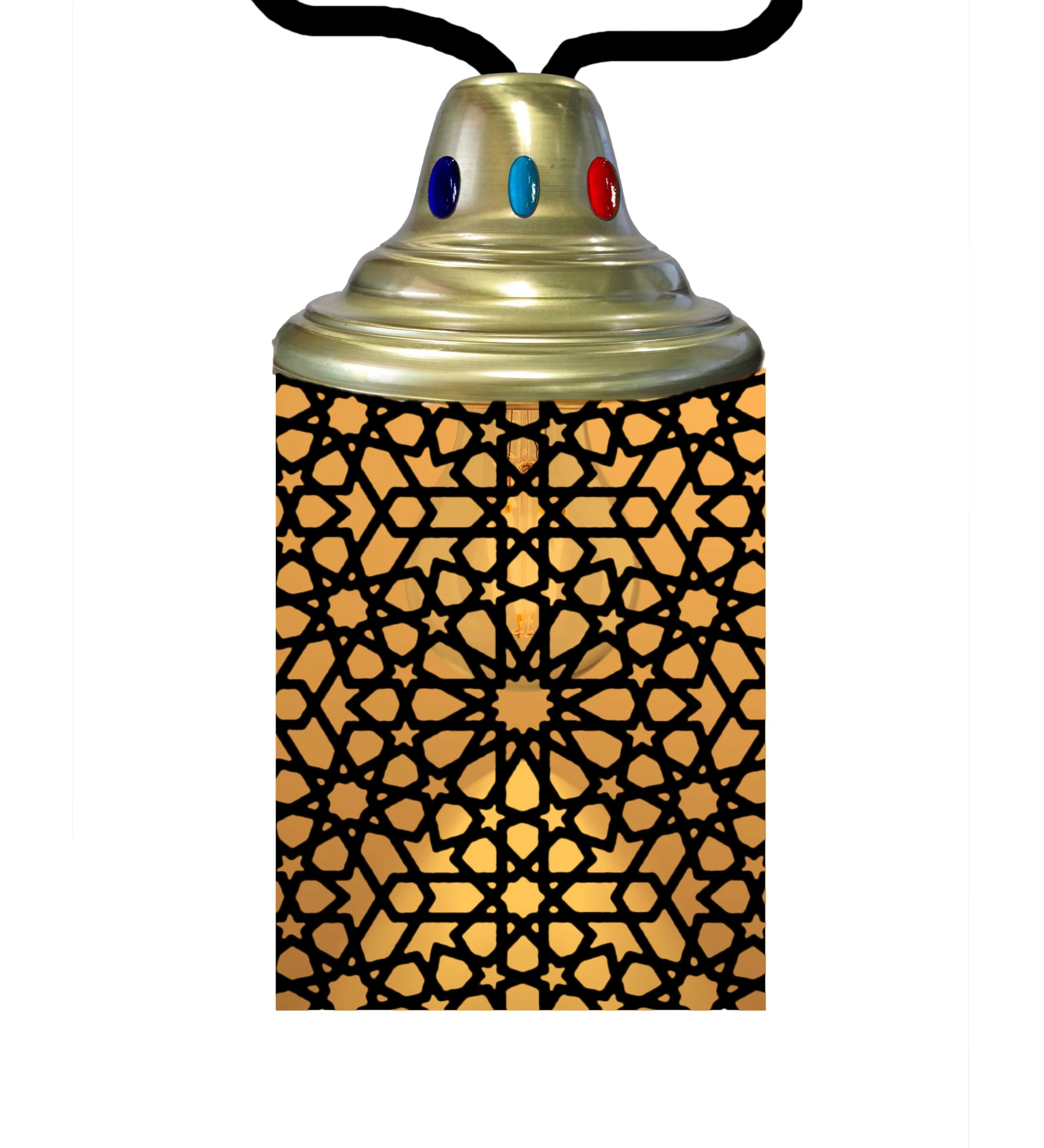 Tortola One Light Lantern in Craftsman Brown