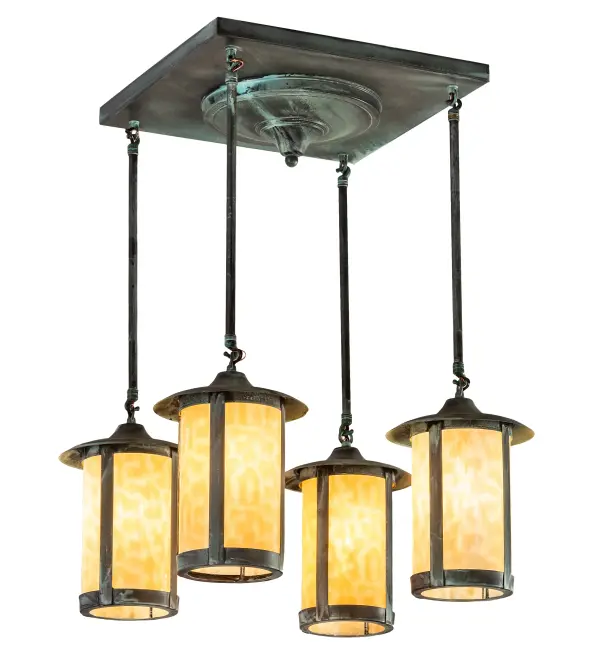 The material is Brass and Glass. The finish is Verdi. The glass is Beige.