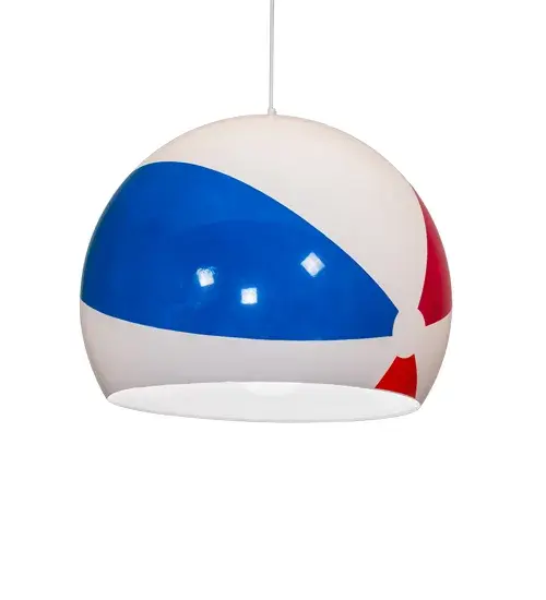 24" Wide Beach Ball Pendant - Image 2