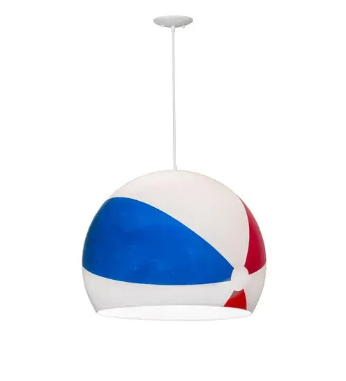 24" Wide Beach Ball Pendant - Image 10
