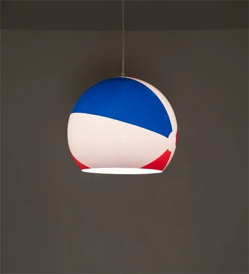 18" Wide Beach Ball Pendant - Image 1