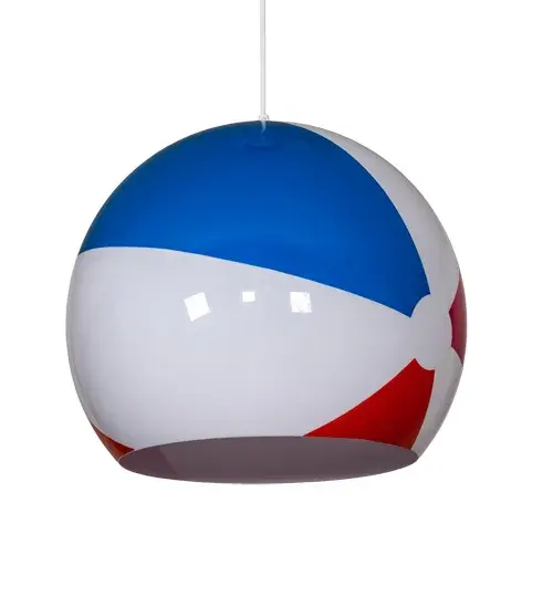 18" Wide Beach Ball Pendant - Image 3