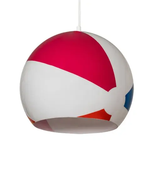 12" Wide Beach Ball Pendant - Image 3