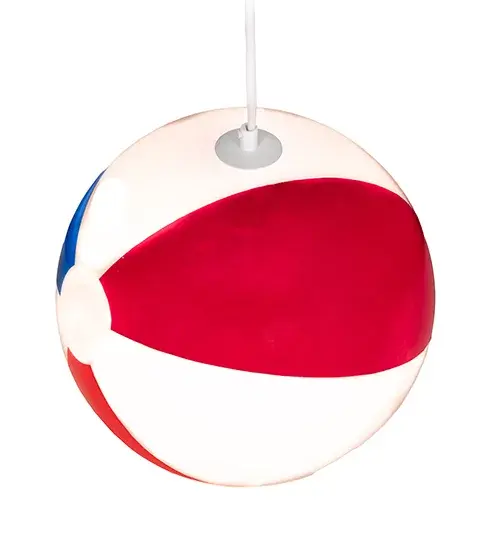 12" Wide Beach Ball Pendant - Image 4