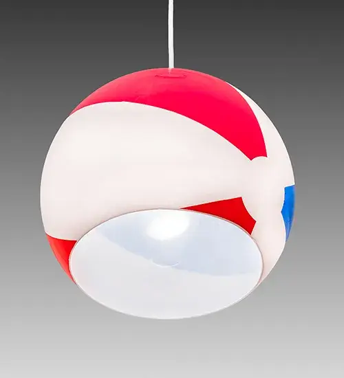12" Wide Beach Ball Pendant - Image 6