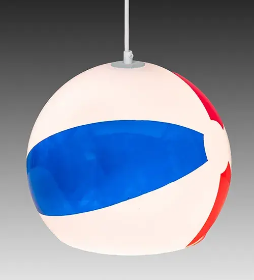 12" Wide Beach Ball Pendant - Image 7
