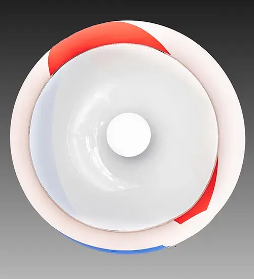 12" Wide Beach Ball Pendant - Image 8