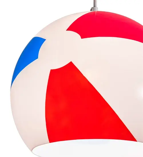12" Wide Beach Ball Pendant - Image 9