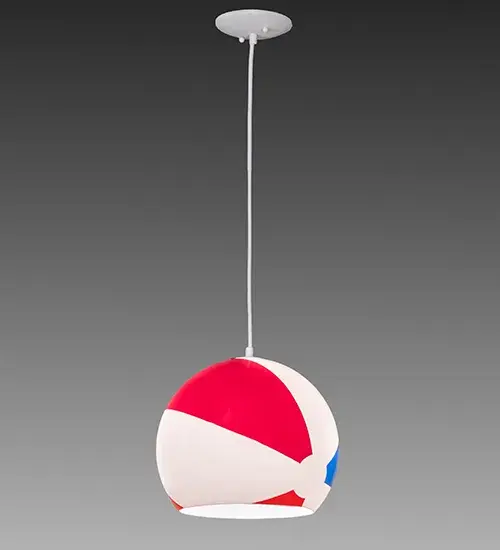 12" Wide Beach Ball Pendant - Image 10