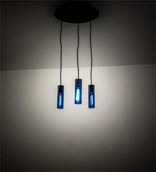 16" Wide Tuscan Vineyard 3 Light Cascading Pendant