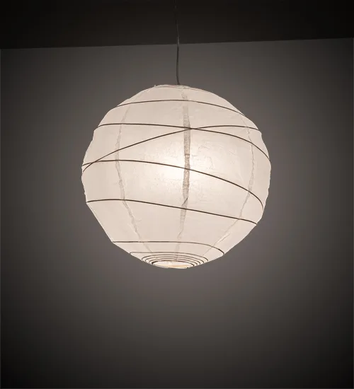 19" Wide Papier Lantern Pendant