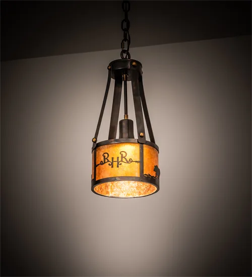 8" Wide Ridin Hy Personalized Pendant