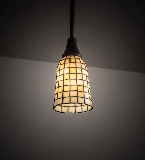 5" Wide Terra Bone Mini Pendant