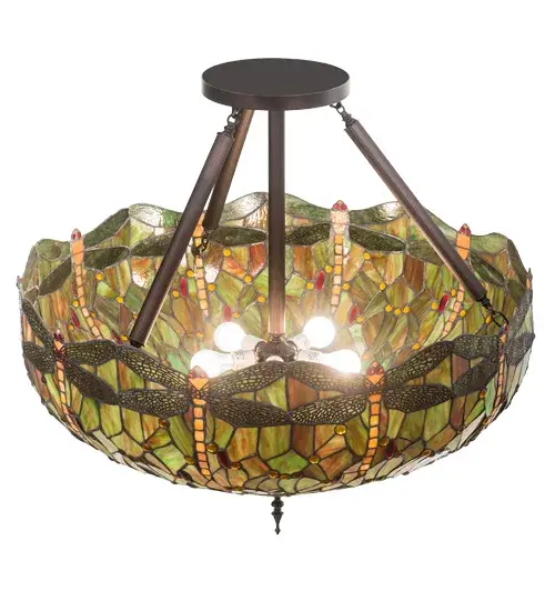 The Tiffany Hanginghead Dragonfly by Meyda Lighting - Image 4