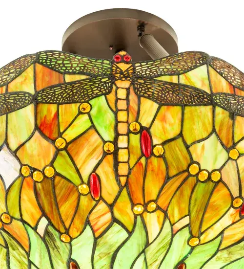 The Tiffany Hanginghead Dragonfly by Meyda Lighting - Image 8