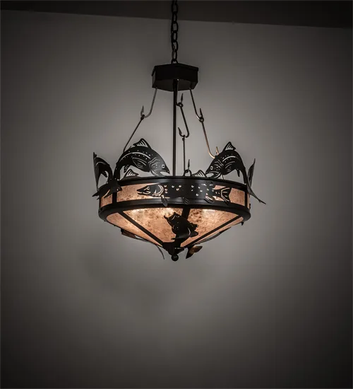 24" Wide Catch of the Day Inverted Pendant