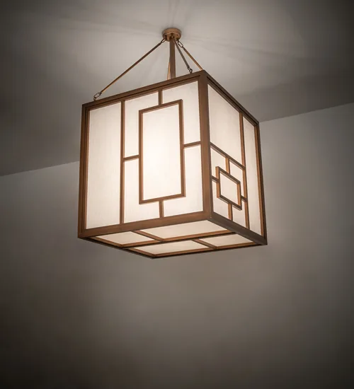 36" Square Kofu Pendant
