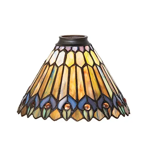 The Tiffany Jeweled Peacock by Meyda Lighting - Image 1