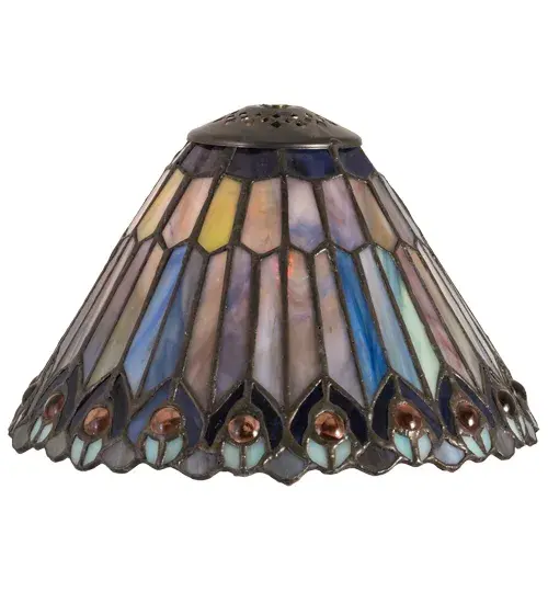 The Tiffany Jeweled Peacock by Meyda Lighting - Image 2
