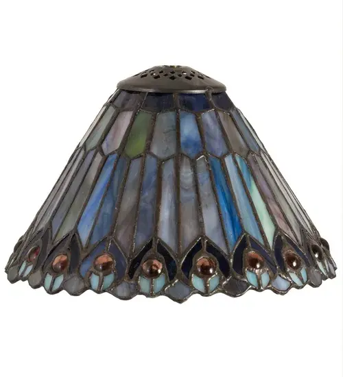 The Tiffany Jeweled Peacock by Meyda Lighting - Image 3