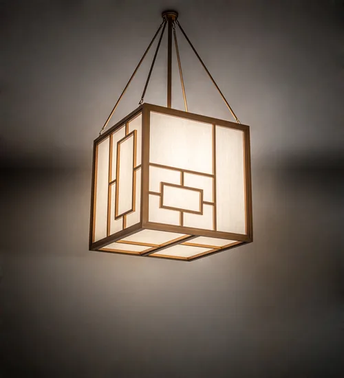 36" Square Kofu Pendant
