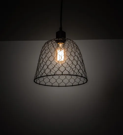 10" Wide Cloche Pendant