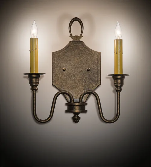 12" Wide Paquita 2 Light Wall Sconce