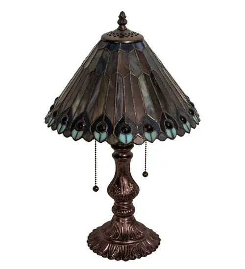 The Tiffany Jeweled Peacock by Meyda Lighting - Image 3