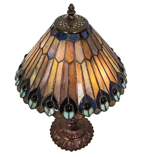 The Tiffany Jeweled Peacock by Meyda Lighting - Image 4