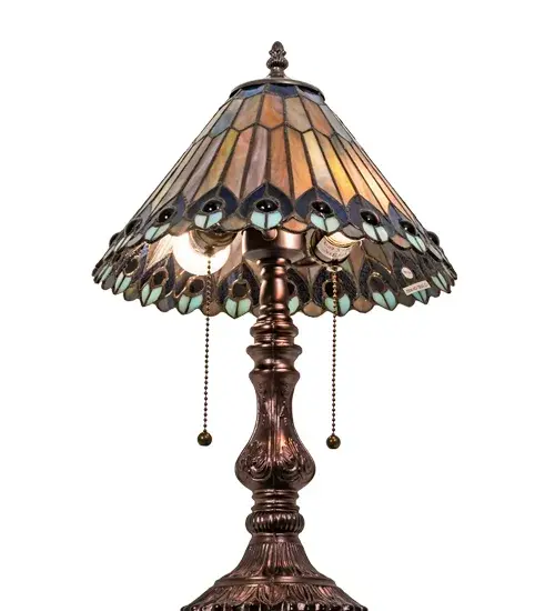 The Tiffany Jeweled Peacock by Meyda Lighting - Image 6