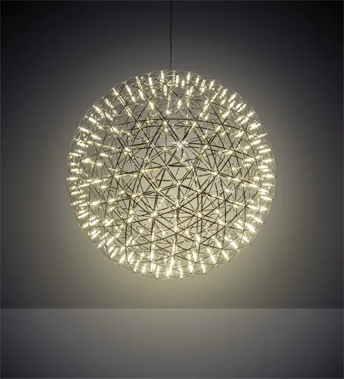 35" Wide Geosphere Pendant