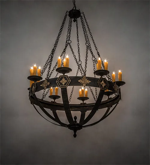 60" Wide Neapolis 24 Light Chandelier