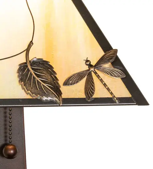 The Vine Leaf & Dragonfly by Meyda Lighting - Image 4