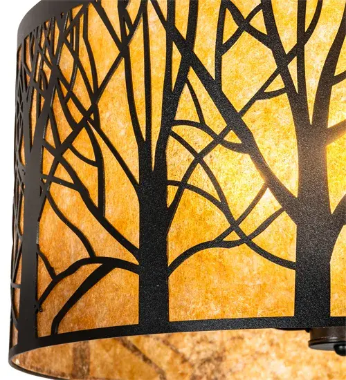 20" Wide Winter Maple Pendant - Image 8