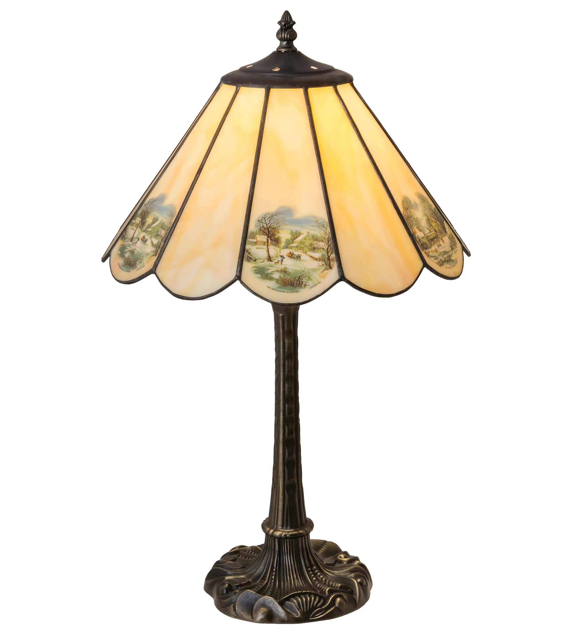 21" High Americana Table Lamp