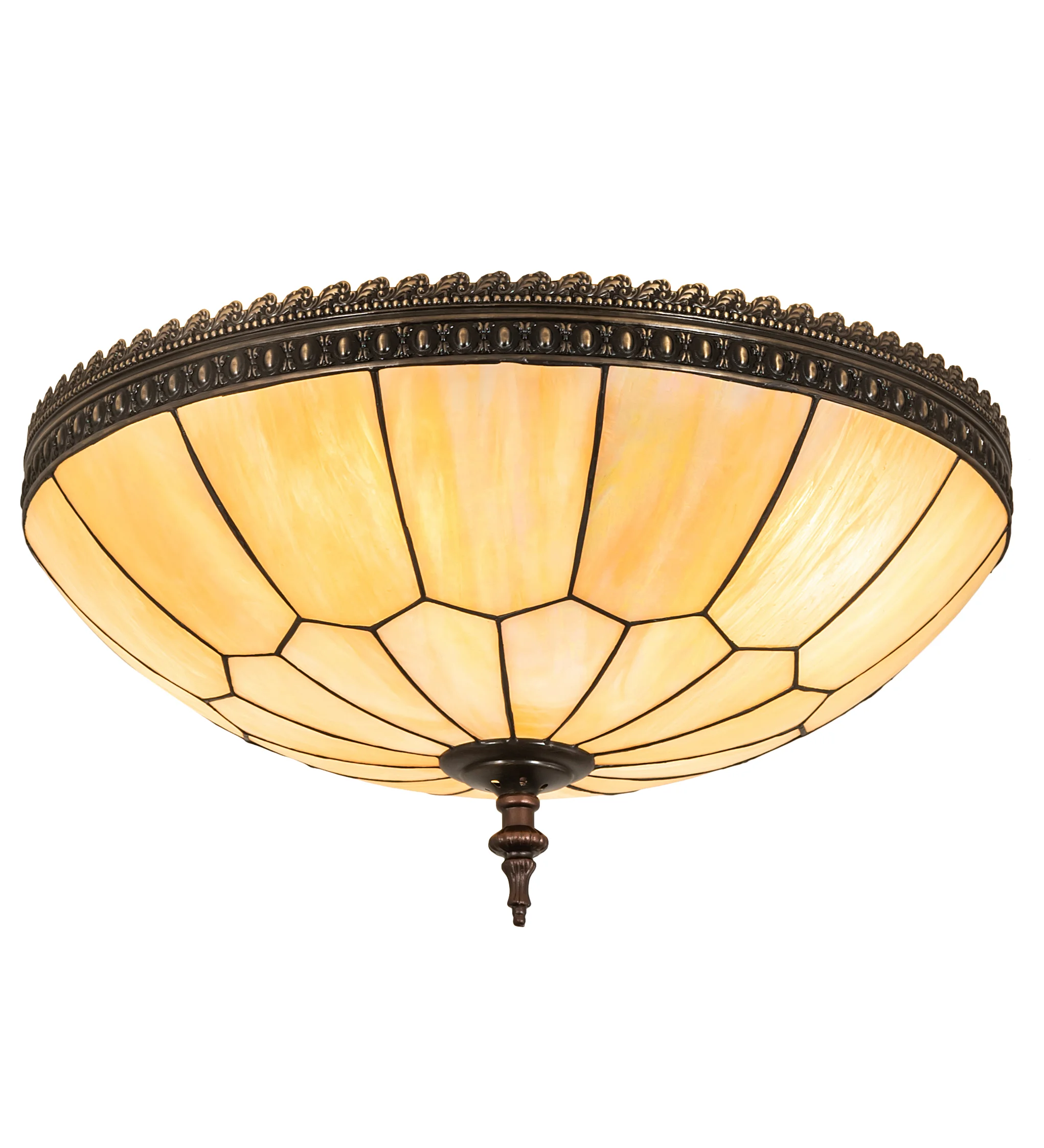Vincent Four Light Flushmount in Craftsman Brown & Mahogany Bronze