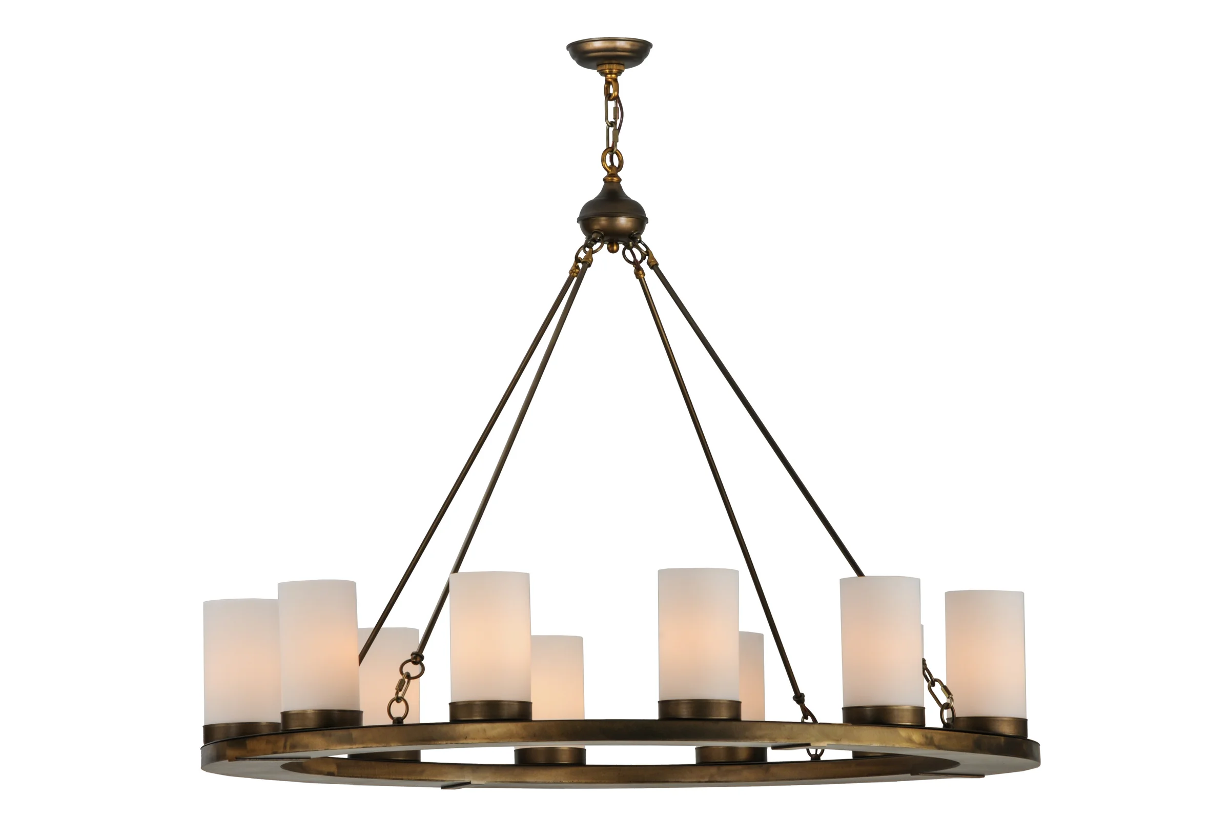 Loxley 12 Light Chandelier in Antique Copper